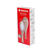 Массажная расческа с миостимуляцией YAMAGUCHI EMS Hair Brush Сappuccino