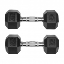 Гантели обрезиненные гексагональные OXIDE FITNESS ODB04 (от 42.5 до 50 кг)